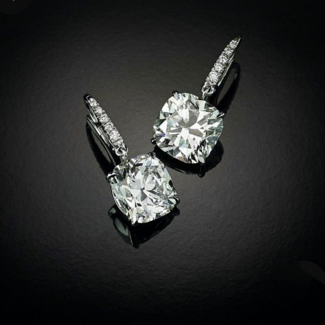 cts pair of Square Cushion Cut Lab-Grown Diamond Bali